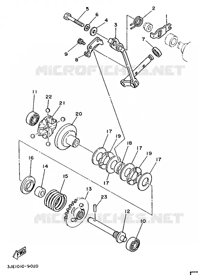 VALVE D'ECHAPPEMENT Yamaha MOTO 250 1991 YZ  YZ250LC