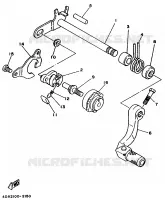 PEDALE DE SELECTEUR pour Yamaha YZ 1992