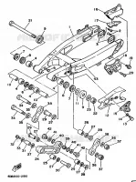 BRAS ARRIERE pour Yamaha YZ 1992