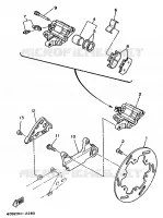 ETRIER DE FREIN ARRIERE pour Yamaha YZ 1992
