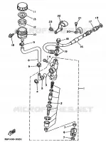 MAITRE CYLINDRE DE FREIN ARRIERE pour Yamaha YZ 1992