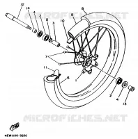 ROUE AVANT pour Yamaha YZ 1994