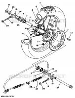 ROUE ARRIERE pour Yamaha YZ 1994
