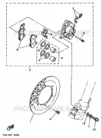ETRIER DE FREIN AVANT pour Yamaha YZ 1994