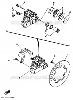 ETRIER DE FREIN ARRIERE pour Yamaha YZ 1994