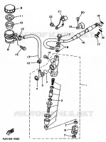 MAITRE CYLINDRE DE FREIN ARRIERE pour Yamaha YZ 1994