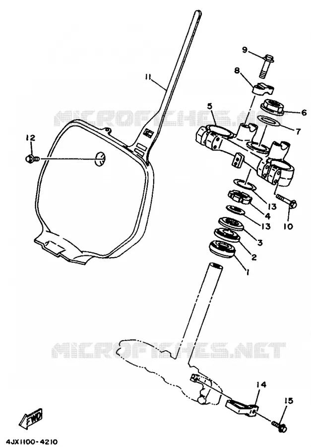 DIRECTION Yamaha MOTO 250 1994 YZ  YZ250LC