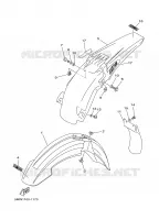 GARDE BOUE pour Yamaha YZ 2001