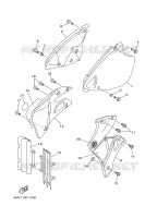 COUVERCLE LATERAL pour Yamaha YZ 2001