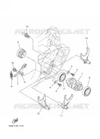 BARILLET DE SELECTION / FOURCHETTES pour Yamaha YZ 2001
