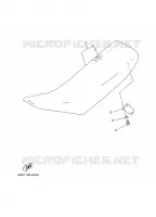SELLE pour Yamaha YZ 2001