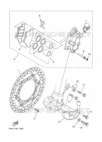 ETRIER DE FREIN AVANT pour Yamaha YZ 2001