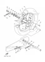 ROUE ARRIERE pour Yamaha YZ 2001