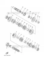 TRANSMISSION pour Yamaha YZ 2001