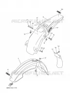 GARDE BOUE pour Yamaha YZ 2001