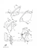 COUVERCLE LATERAL pour Yamaha YZ 2001