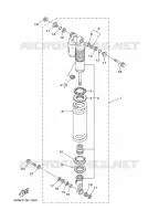 AMORTISSEUR ARRIERE pour Yamaha YZ 2001