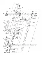 FOURCHE pour Yamaha YZ 2001