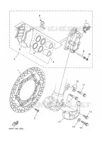 ETRIER DE FREIN AVANT pour Yamaha YZ 2001