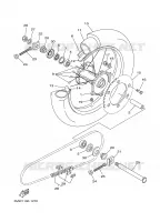 ROUE ARRIERE pour Yamaha YZ 2001