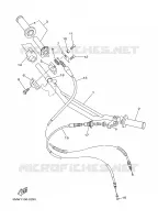 GUIDON ET CABLES pour Yamaha YZ 2001