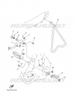 SUPPORT / REPOSE PIEDS pour Yamaha YZ 2001