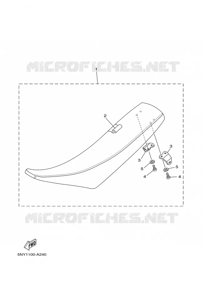 SELLE Yamaha MOTO 250 2003 YZ  YZ250R