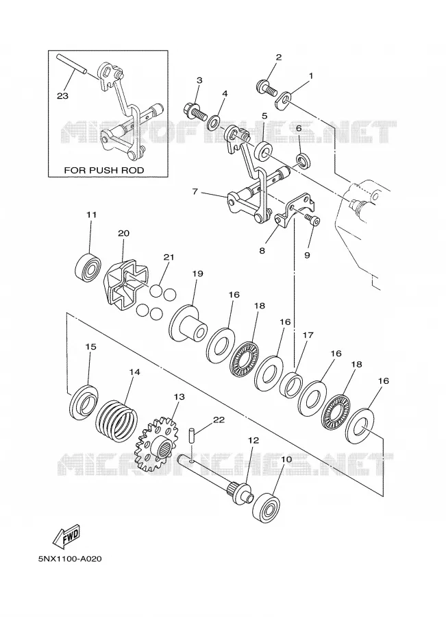 VALVE D'ECHAPPEMENT Yamaha MOTO 250 2006 YZ  YZ250