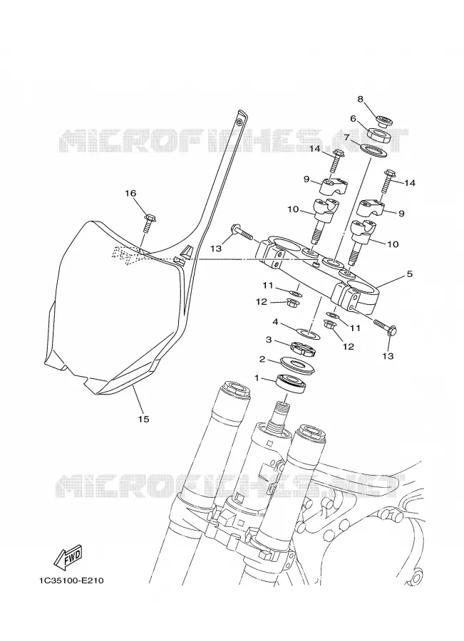 DIRECTION Yamaha MOTO 250 2006 YZ  YZ250