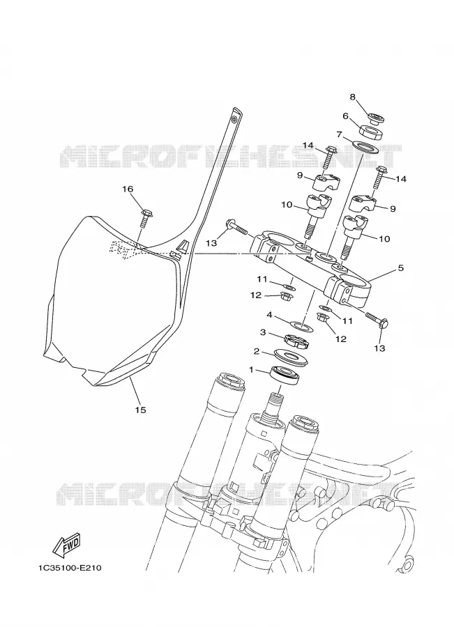 DIRECTION Yamaha MOTO 250 2006 YZ  YZ250