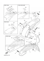 GARDE BOUE pour Yamaha YZ 2007
