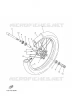 ROUE AVANT pour Yamaha YZ 2007