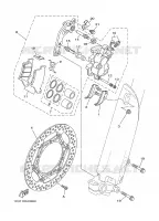 ETRIER DE FREIN AVANT pour Yamaha YZ 2007