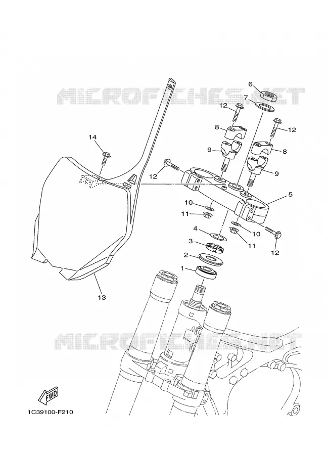 DIRECTION Yamaha MOTO 250 2007 YZ  YZ250