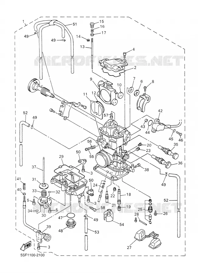 CARBURATEUR Yamaha MOTO 426 2002 YZF  YZ426F