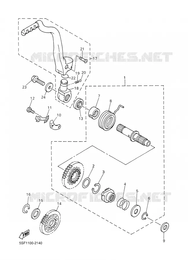 DEMARREUR Yamaha MOTO 426 2002 YZF  YZ426F