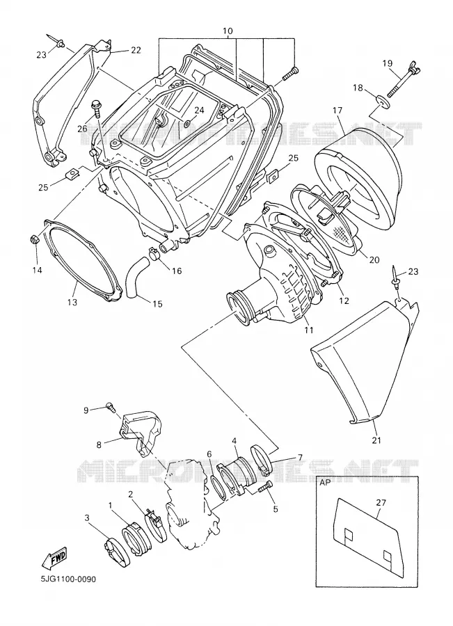 ADMISSION Yamaha MOTO 426 2002 YZF  YZ426FP