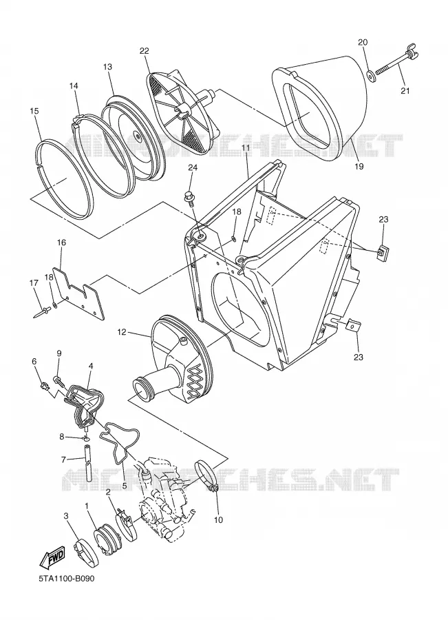 ADMISSION Yamaha MOTO 450 2004 YZF  YZ450F
