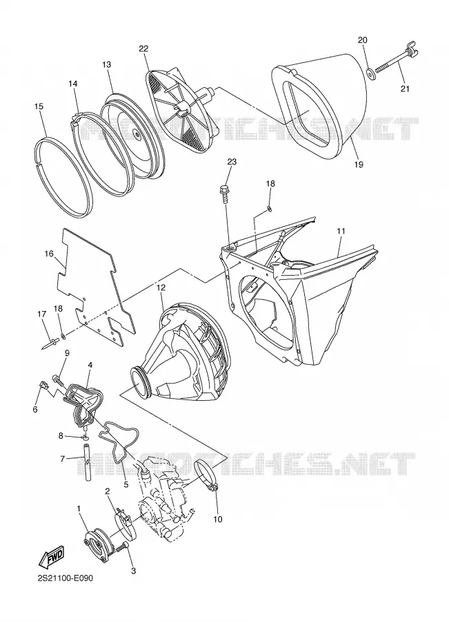 ADMISSION Yamaha MOTO 450 2008 YZF  YZ450F