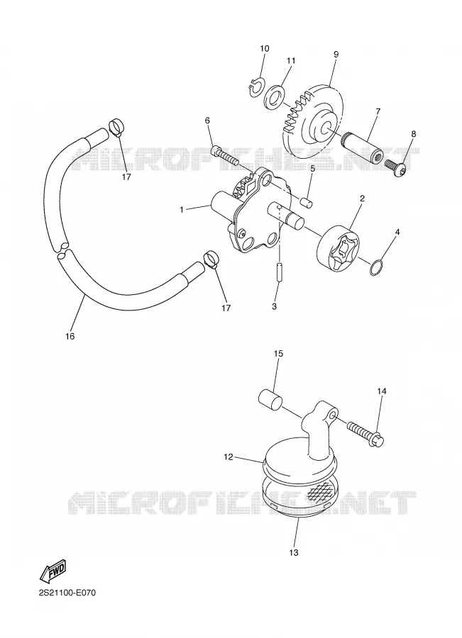 POMPE A HUILE Yamaha MOTO 450 2009 YZF  YZ450F