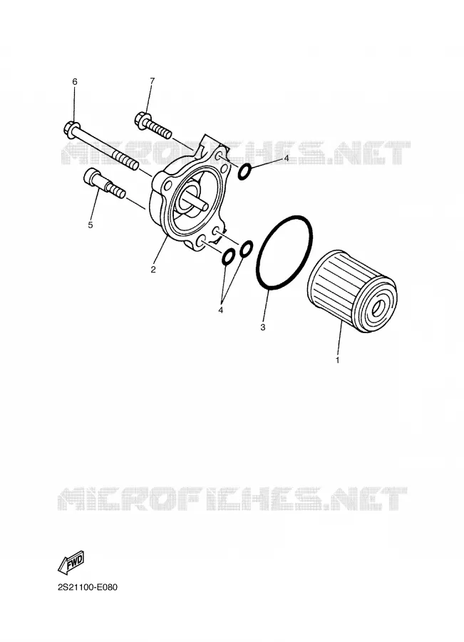 FILTRE A HUILE Yamaha MOTO 450 2009 YZF  YZ450F