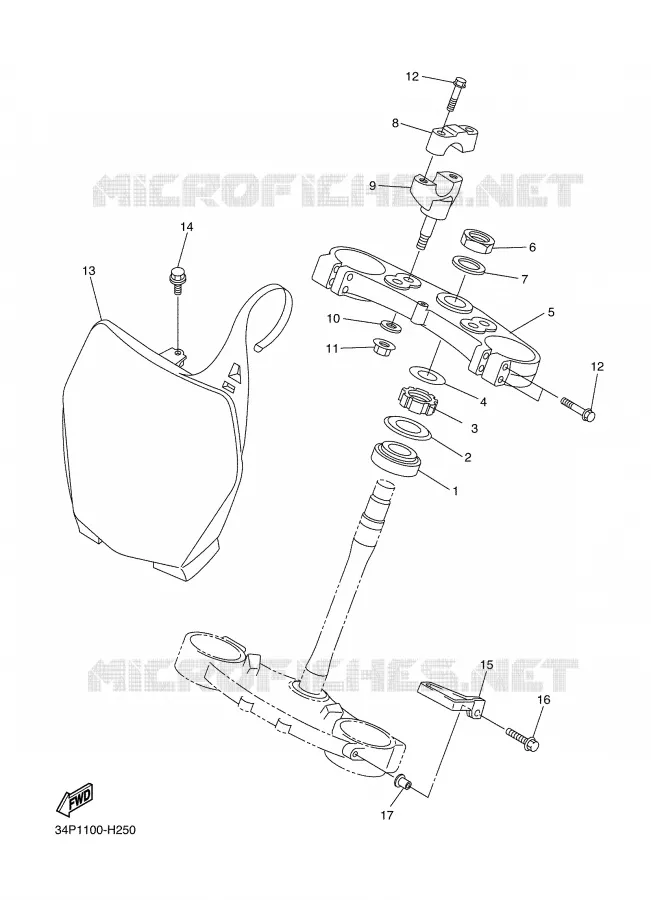 DIRECTION Yamaha MOTO 450 2009 YZF  YZ450F
