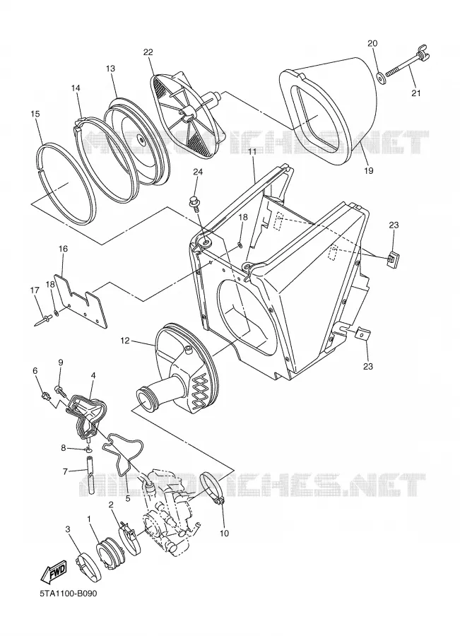 ADMISSION Yamaha MOTO 450 2003 YZF  YZ450FR