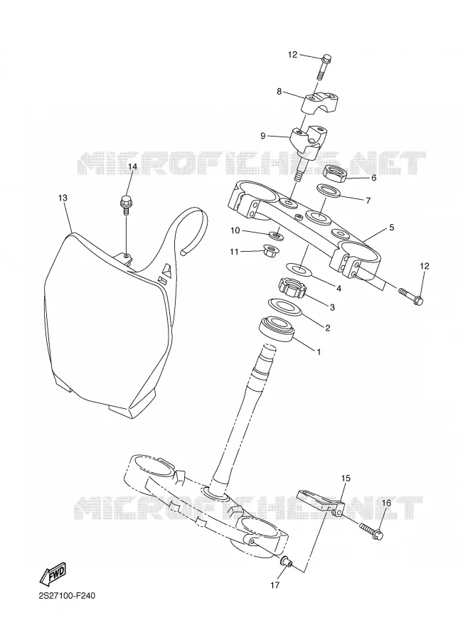 DIRECTION Yamaha MOTO 450 2007 YZF  YZ450FW