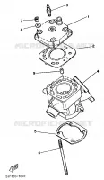CYLINDRE pour Yamaha YZ 1987