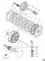 EMBRAYAGE DE DEMARREUR pour Yamaha YZ 1987