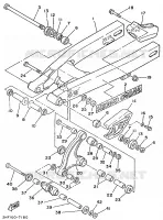 BRAS ARRIERE pour Yamaha YZ 1987