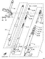 FOURCHE pour Yamaha YZ 1987