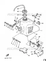 RESERVOIR A ESSENCE pour Yamaha YZ 1987