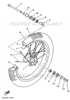 ROUE AVANT pour Yamaha YZ 1987